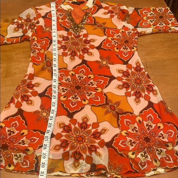 Floral vintage Print Mini Dress - Picture 10 of 13